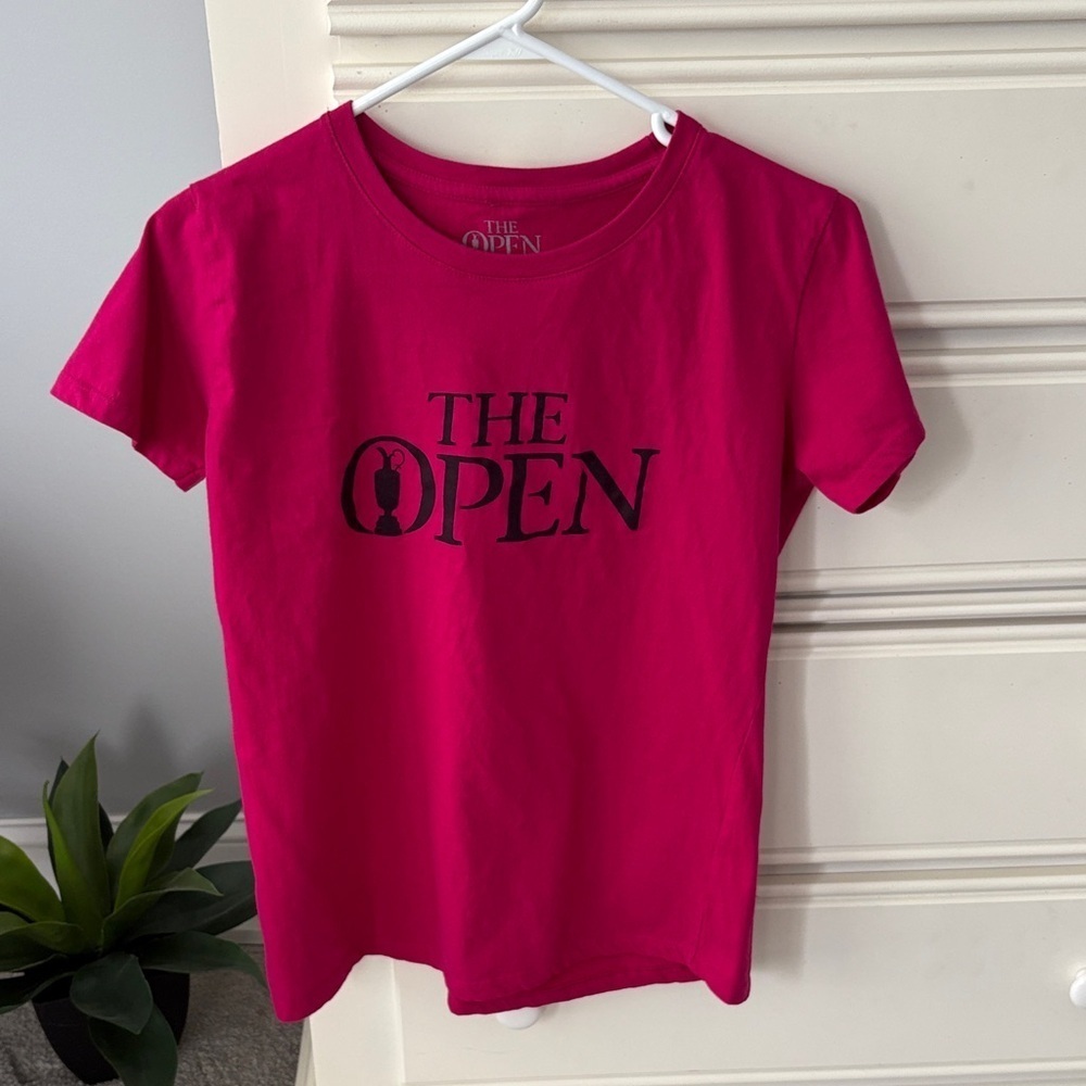 The Open Bright Pink T-Shirt | British Open RUNS SMALL
